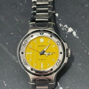 Movado 800 Series Men’s watch Yellow Dial #9450502